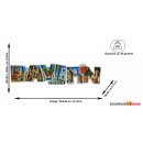 Bayern Schriftzug Magnet Polyresin