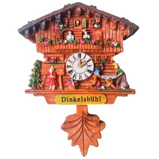 Kühlschrankmagnet Alpen Kuckucksuhr Magnet  Urlaubserinnerung Mitbringsel Deko - Dinkelsbühl