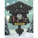 Kühlschrankmagnet Alpen Kuckucksuhr Magnet  Urlaubserinnerung Mitbringsel Deko - Dinkelsbühl