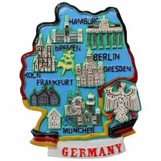 Deutschland Germany Magnet Kühlschrankmagnet Souvenir Mitbringsel Geschenk Karte