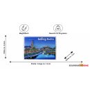 Salzburg Magnet Polyresin Briefmarken Optik