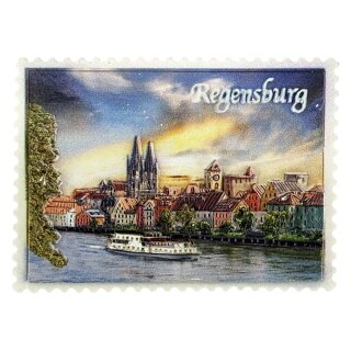 Magnet Regensburg Altstadt Panorama mit Dom St. Peter an der Donau