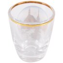 Schnaps Glas Goldrand Nürnberg N1