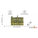 Premium Metall Magnet Massiv -  Gold