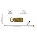 Flaschenöffner Massiv Metall Magnet -  Nürnberg Gold