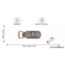 Flaschenöffner Massiv Metall Magnet -  Nürnberg Silber