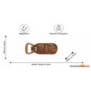Flaschenöffner Massiv Metall Magnet -  Nürnberg Bronze