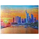 Frankfurt am Main 90 x 65mm Großer Glitzer Magnet