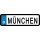 Blechschild Metall Klein - München KFZ 26 x 7 cm