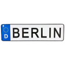 Blechschild Metall Klein - Berlin KFZ 26x7cm