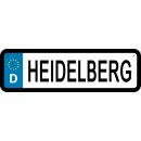 Blechschild Metall Klein - Heidelberg KFZ 26 x 7 cm