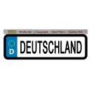 Blechschild Metall Klein - Deutschland KFZ 26 x 7 cm