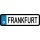 Blechschild Metall Klein - Frankfurt KFZ 26 x 7 cm