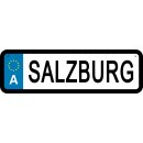 Blechschild Metall Klein - Salzburg KFZ 26 x 7 cm