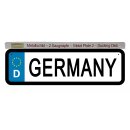 Blechschild Metall Klein - Germany KFZ 26 x 7 cm