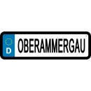Blechschild Metall Klein - Oberammergau KFZ 26 x 7 cm