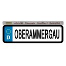 Blechschild Metall Klein - Oberammergau KFZ 26 x 7 cm