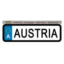 Blechschild Metall Klein - Austria KFZ 26 x 7 cm