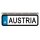 Blechschild Metall Klein - Austria KFZ 26 x 7 cm