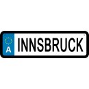 Blechschild Metall Klein - Innsbruck KFZ 26 x 7 cm