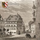 Großes Nürnberg Magnet 4 Eck