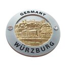 Magnet Münze Gold 63 x 63mm Würzburg