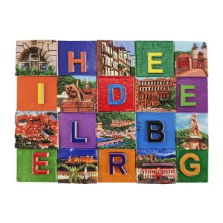 Magnet Heidelberg Polyresin Postkarten Design