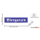 Blechschild Metall Klein - Biergarten