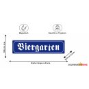 Metall Magnet Blech Metallmagnet - Biergarten