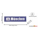 Metallschild klein München 26x6,5cm