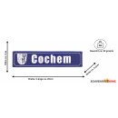 Metallschild klein Cochem 26x6,5cm