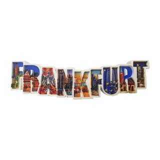 Frankfurt Kühlschrankmagnet 3D Skyline Wahrzeichen Souvenir Magnet