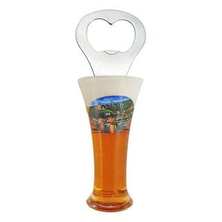 Flaschenöffner Bierkrug Weißbier Weizen Massbier Bier Magnet Cochem Mosel