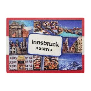 Kühlschrankmagnet Magnet Rot Weiß Innsbruck Austria