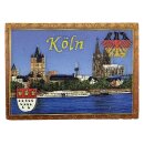 Köln Magnet Kölner Dom und Rhein Panorama mit Stadtwappen