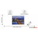 Köln Briefmarken-MagnetPanorama Dom und Hohenzollernbrücke