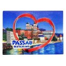 Passau Kühlschrankmagnet 3D Herz Stadtmotiv Souvenir