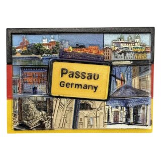 Passau Kühlschrankmagnet 3D Stadtmotive Souvenir