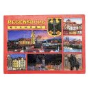 Regensburg Magnet Stadtpanorama Wappen und Altstadtmotiven