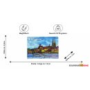Regensburg Magnet Panorama mit Altstadt und Steinerner Brücke