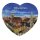 München Kühlschrankmagnet – Herzmotiv mit Altstadt Panorama 3D Magnet