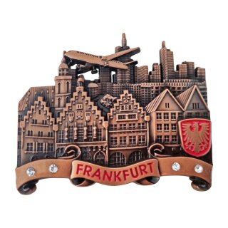 Metall Magnet Frankfurt bronze