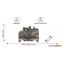 Metall Magnet Frankfurt silber