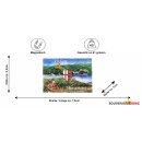 Cochem Rechteckmagnet mit Reichsburg und Mosel Panorama