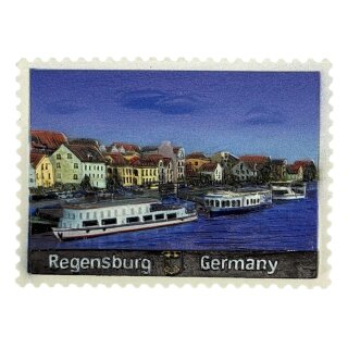 Regensburg Magnet Altstadt Panorama an der Donau