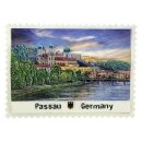 Passau Kühlschrankmagnet 3D Briefmarke Flussmotiv...