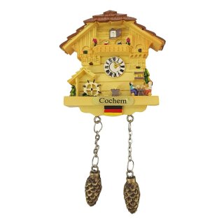 Kuckucksuhr Cochem Deutschland Magnet Uhr Beige