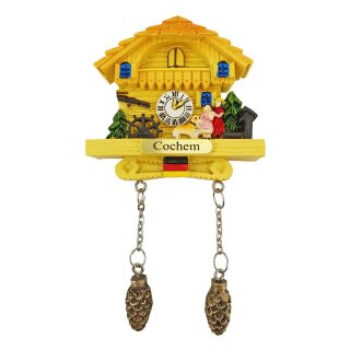 Kuckucksuhr Cochem Deutschland Magnet Uhr Beige