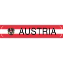Blechschild Metall - Austria 46 x 10 cm