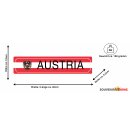 Blechschild Metall - Austria 46 x 10 cm